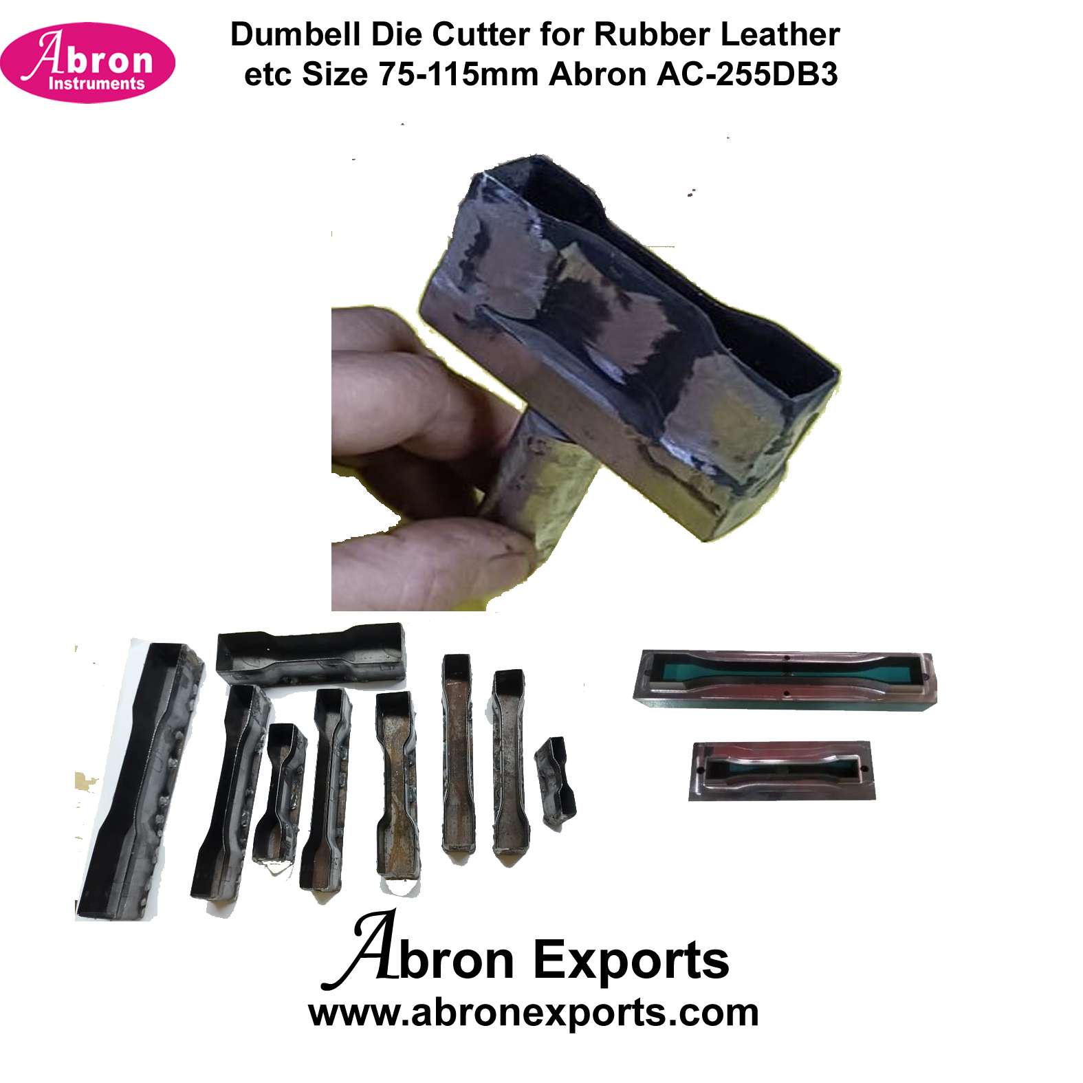 Dumbell Die Cutter for Rubber Leather etc size 75-115mm Abron ASI-255DB3 